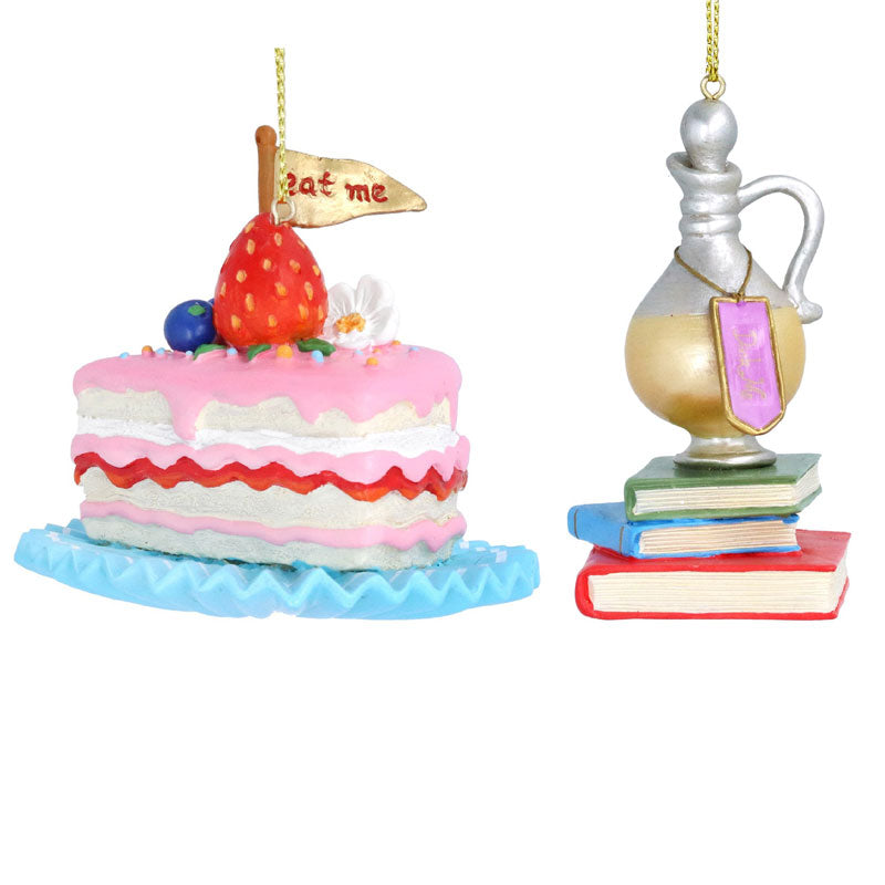 Gisela Graham Resin 'Eat Me' Cake Slice or 'Drink Me' Bottle (Assorted Designs) image 0