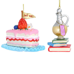 Gisela Graham Resin 'Eat Me' Cake Slice or 'Drink Me' Bottle (Assorted Designs) image 0