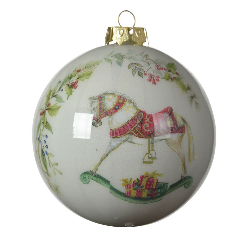 Decoris Foam Rocking Horse Bauble image 0