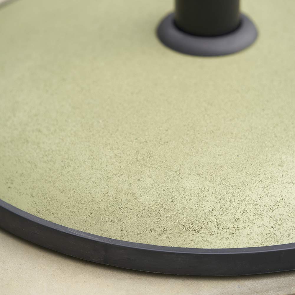 Platinum Piemonte 15kg Concrete Parasol Base in Green image 0
