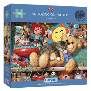 Gibsons Snoozing on the Ted 1000 Piece Jigsaw image 2