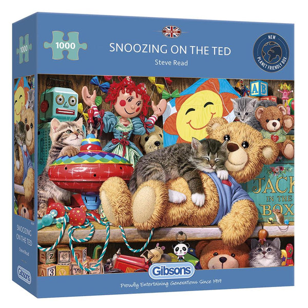 Gibsons Snoozing on the Ted 1000 Piece Jigsaw image 2