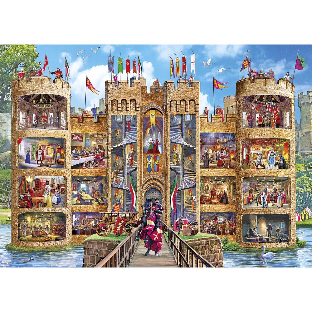 Gibsons Castle Cutaway 1000 Piece Jigsaw Puzzle image 0