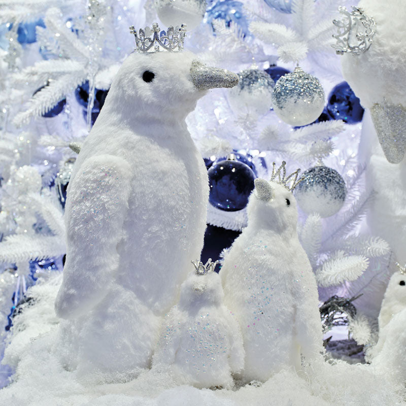 Decoris White Penguin with Crown image 0