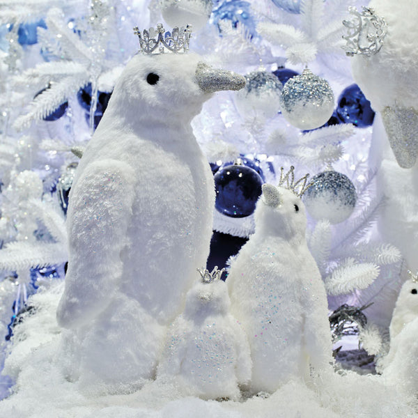 Decoris White Penguin with Crown image 0