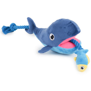 Zoon Whale Tugga Fish Dog Toy image 0