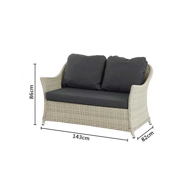 Bramblecrest Monterey Woven Garden Lounge Set in Dove Grey image 6