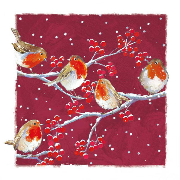 Ling Design Charity Christmas Cards - Robins (Pack of 6) image 0