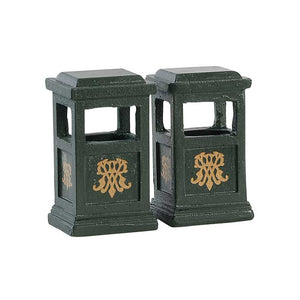 Lemax Green Trash Can (Set of 2) image 0