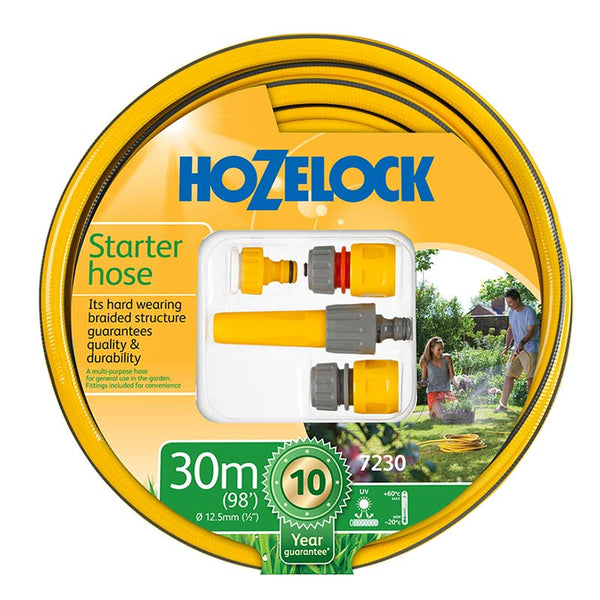 Hozelock Starter Hose, Fittings & Nozzle Set (30m) image 0