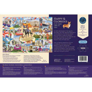 Gibsons Happy & Glorious Platinum Jubilee 2022 1000 Piece Jigsaw Puzzle image 3