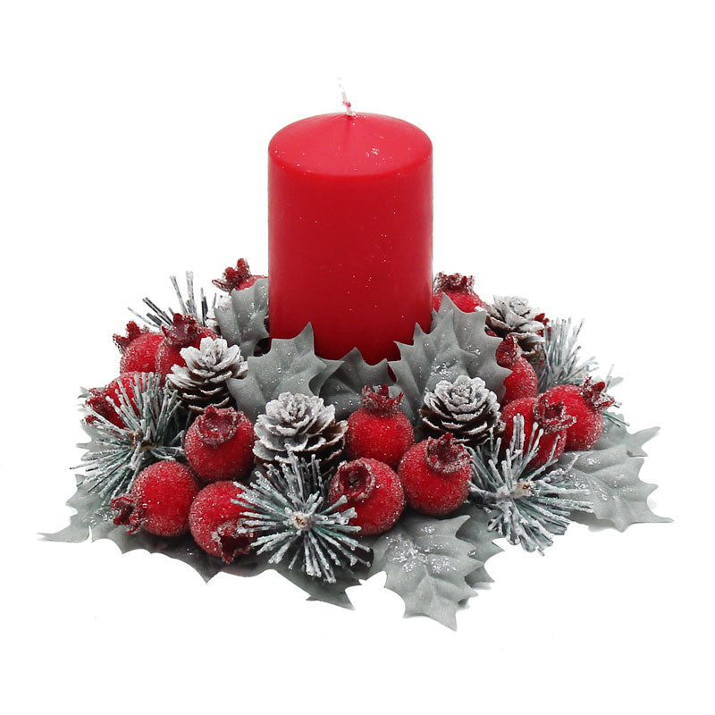 Peggy Wilkins Winter Frost Candle Ring (3") image 0