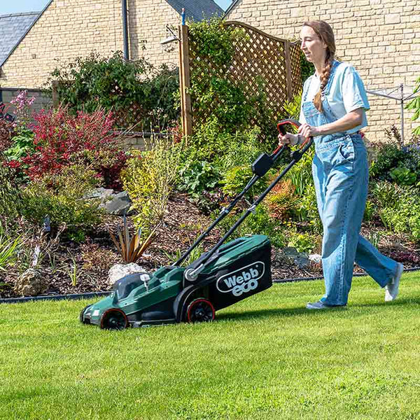 Webb Eco 33cm / 13" 20V Cordless Rotary Lawnmower image 1