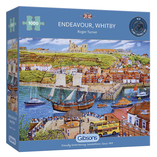 Gibsons Endeavour, Whitby 1000 Piece Jigsaw Puzzle image 1