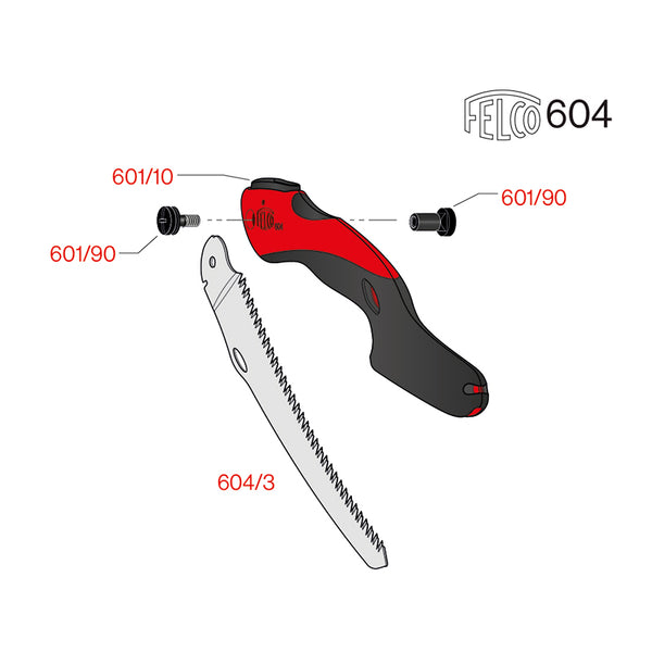 FELCO Model 604 Garden Folding Saw Parts