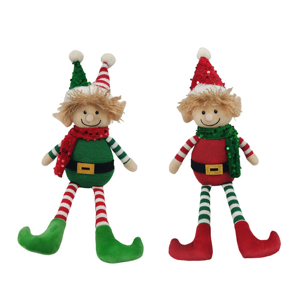 Festive Elf with Dangly Legs