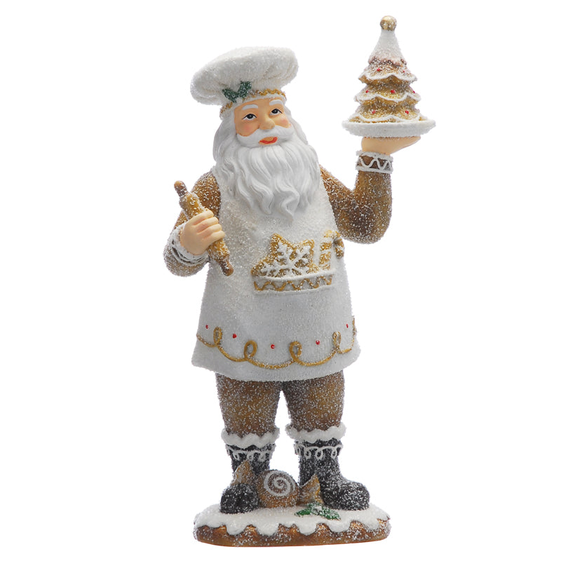 Festive Gingerbread Chef Santa