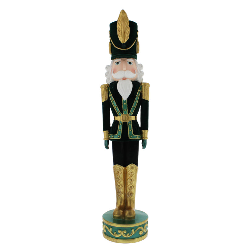 Festive Green & Gold Nutcracker
