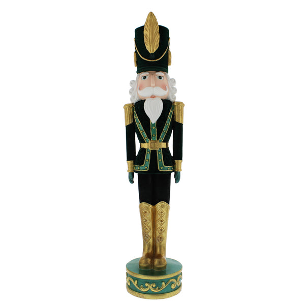 Festive Green & Gold Nutcracker