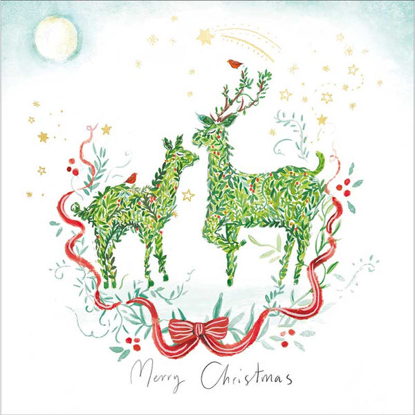Festive Hedging Christmas Cards (Pack of 10)