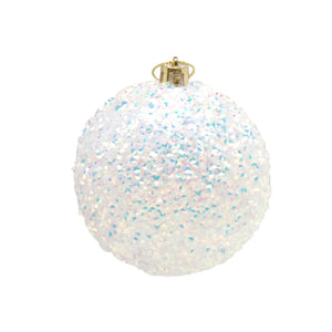Festive Iridescent Encrusted Ball