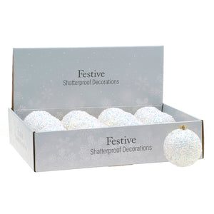 Festive Iridescent Encrusted Ball