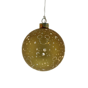 Festive Lit Mickey Stars Bauble