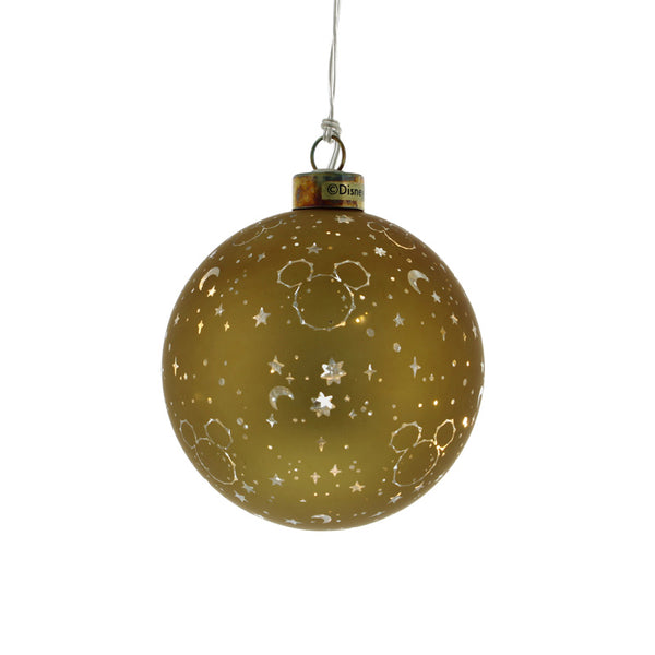 Festive Lit Mickey Stars Bauble