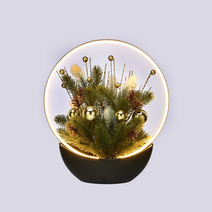 Festive Lit USB Metallic Ball Arrangement