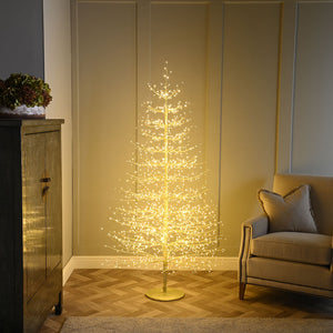 Festive Microdot Gold Tree