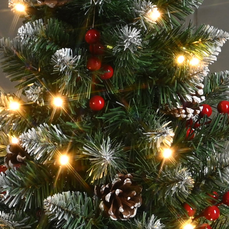 Festive pre lit potted tree