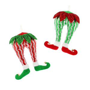 Festive Sequin Elf Legs