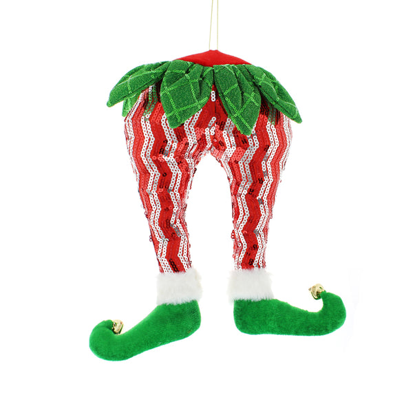 Festive Sequin Elf Legs