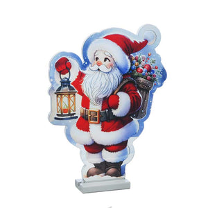 Festive USB Illustrated Santa With Lantern Infinity Light