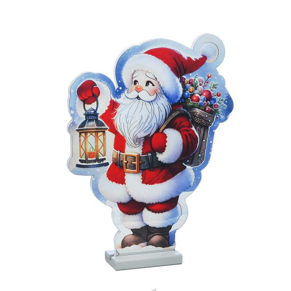 Festive USB Illustrated Santa With Lantern Infinity Light