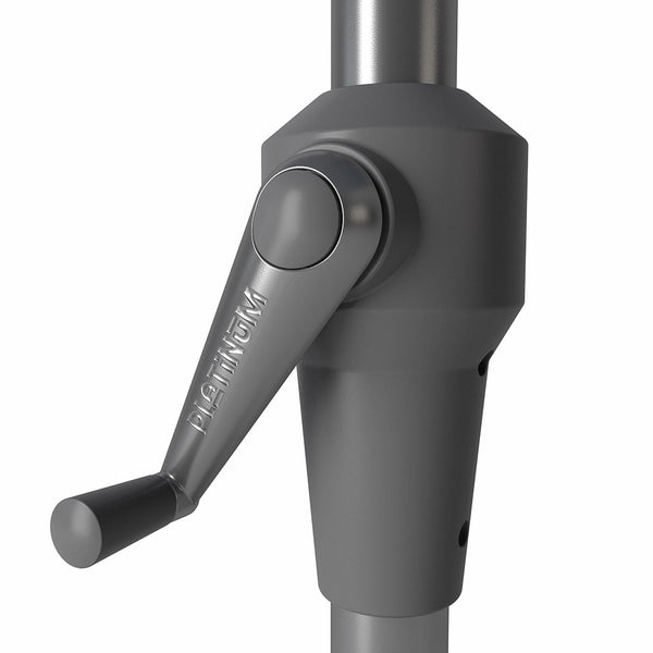 Platinum Riva 3.5m Round Crank Parasol – Anthracite image 5