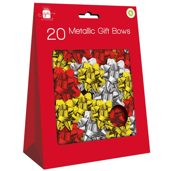Gift Maker Metallic Gift Bows (Pack of 20) image 0