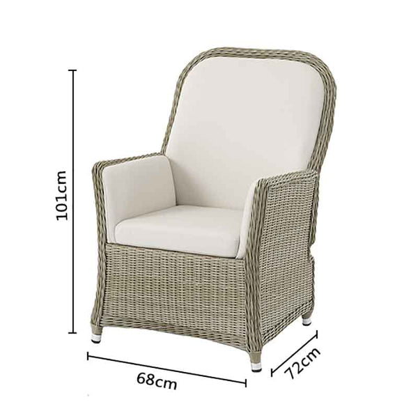 Bramblecrest Monte Carlo 2 Seat Recliner Set in Prairie Rattan image 8