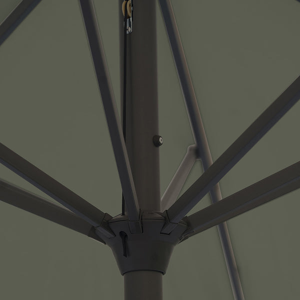 Platinum Riva 3.5m Round Crank Parasol – Olive image 5
