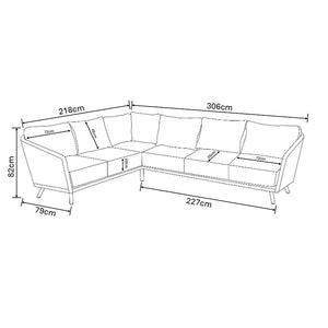 Hartman Trevi L-Shaped Corner Sofa Set with Rectangular Table image 6