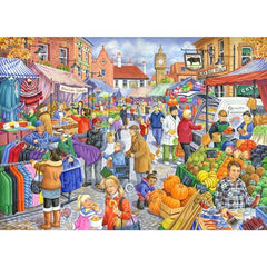 House Of Puzzles Market Day Big 250 Piece Jigsaw Puzzle image 0