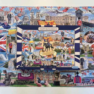 Gibsons Happy & Glorious Platinum Jubilee 2022 1000 Piece Jigsaw Puzzle image 4