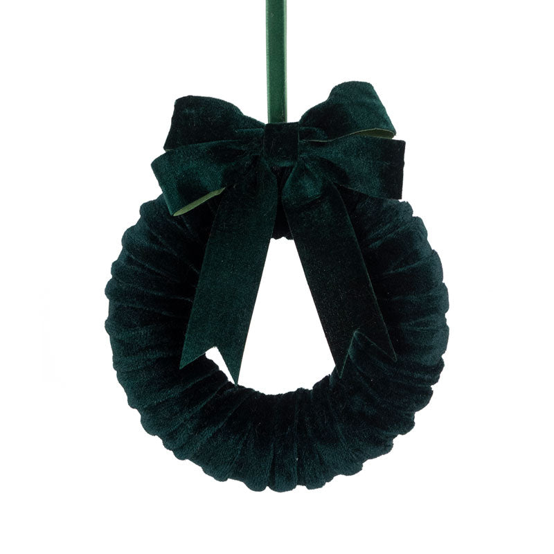 Floralsilk Velvet Bow Wreath