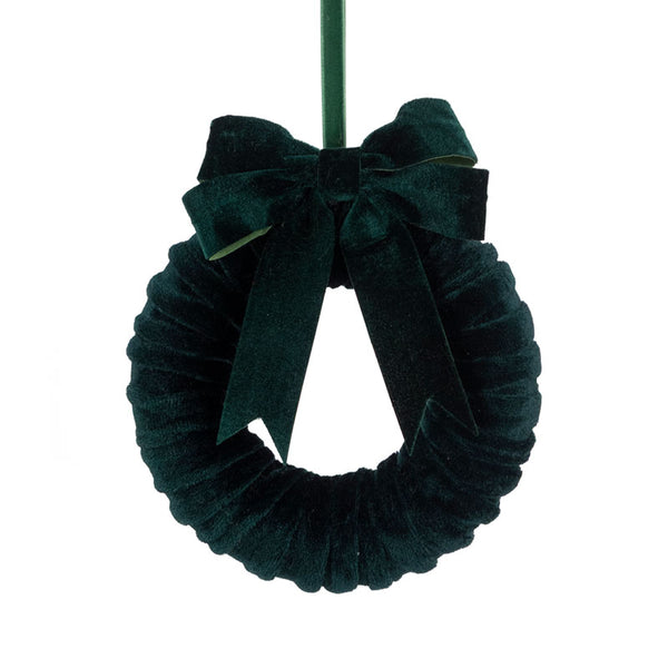 Floralsilk Velvet Bow Wreath