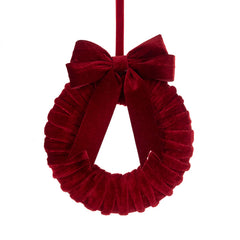Floralsilk Velvet Bow Wreath