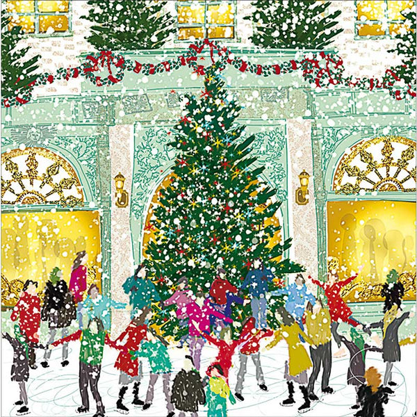 Fortnum & Mason Skating Christmas Cards (Pack of 10)