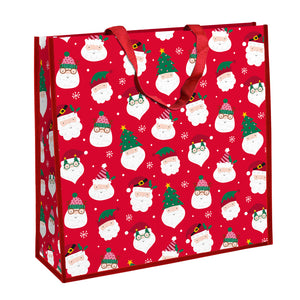 Funky Santa Large Woven Gift Bag