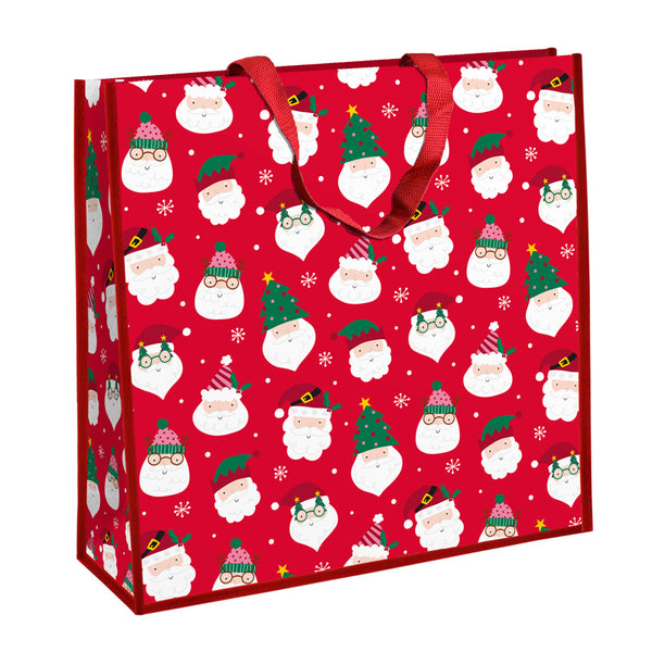 Funky Santa Large Woven Gift Bag