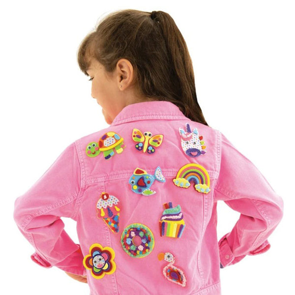 Galt Perfect Patches Kit Lifestyle with Girl Wearing Patches on Clothing