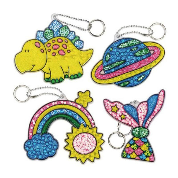 Galt Suncatcher Keyrings Craft Kit Decorated Keyrings